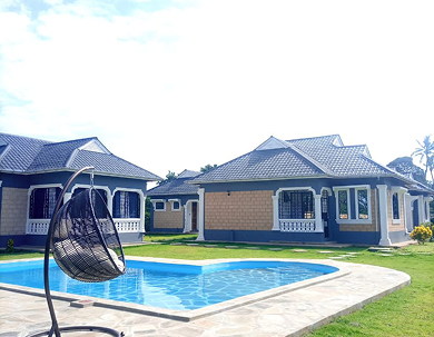 Two people standing together